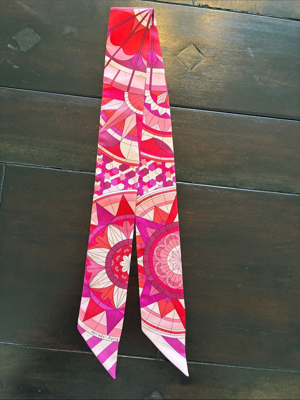 Hermès Rose Twilly Silk